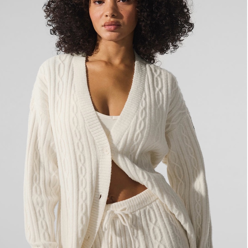 Cozy Cable Knit Cardigan Jacket